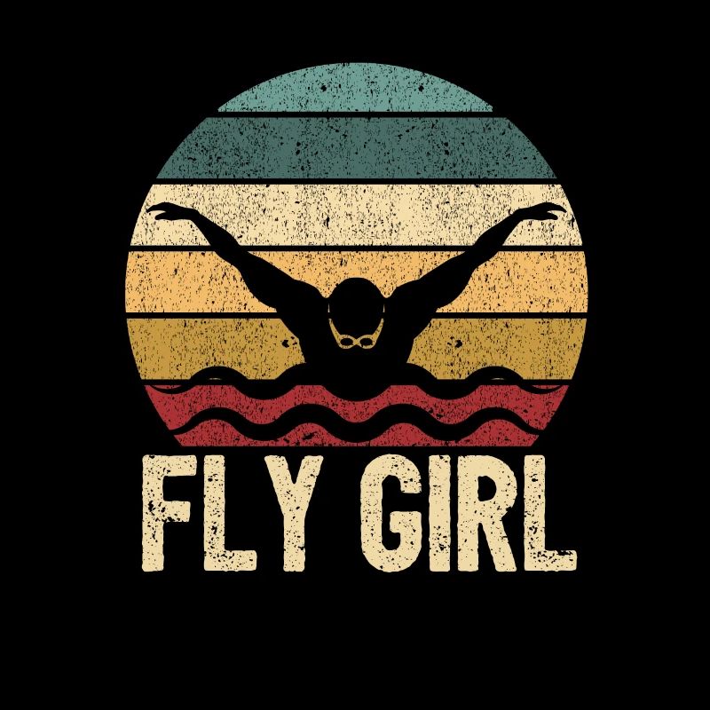 Fliegen Mädchen Schmetterling Schwimmen Mädchen