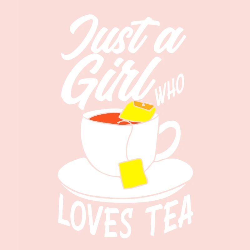 Tee Nur Ein Mädchen Teetrinkerin Liebe