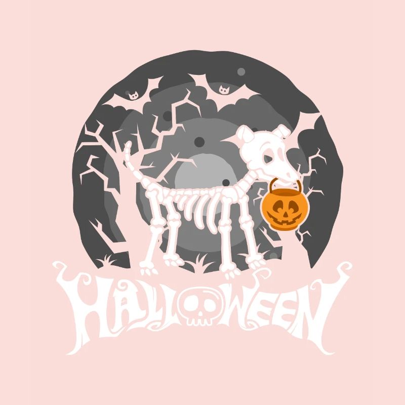 Halloween Hund süßes oder Saueres