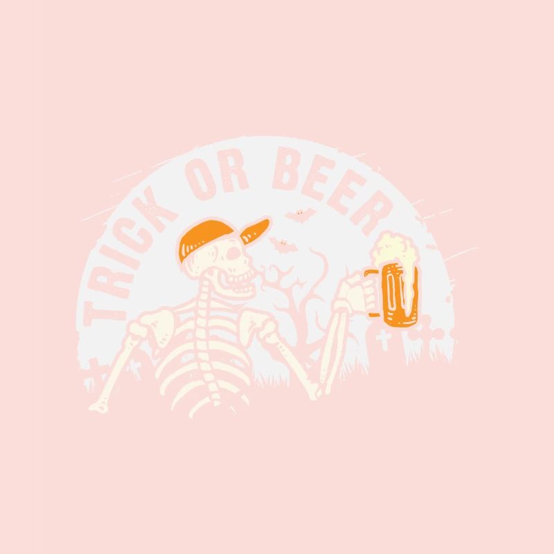 Süßes oder Bier Halloween skelett witzig
