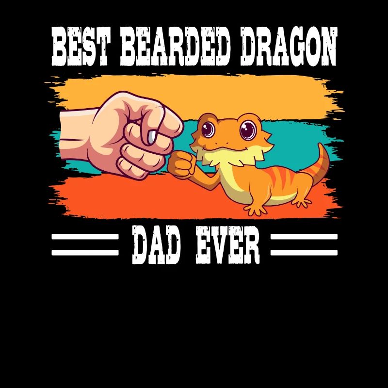 Best Bearded Dragon Dad Ever Eidechse Papa Vater