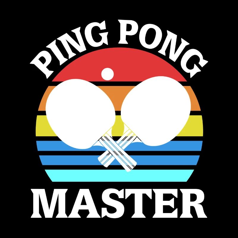 Retro PING PONG Master Cool Table Tennis Designs