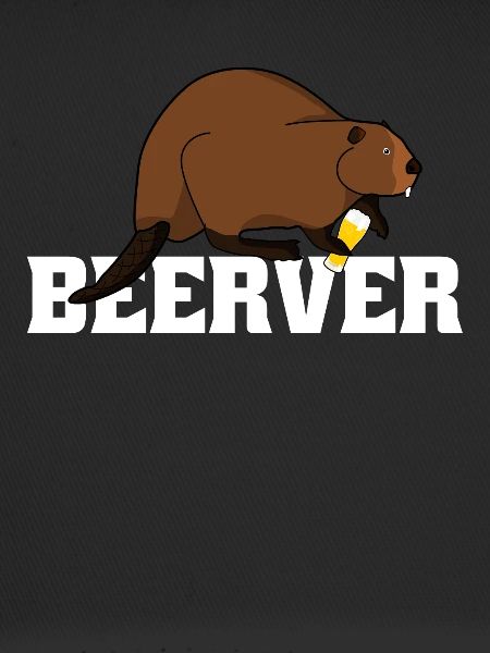 Beaver with beer