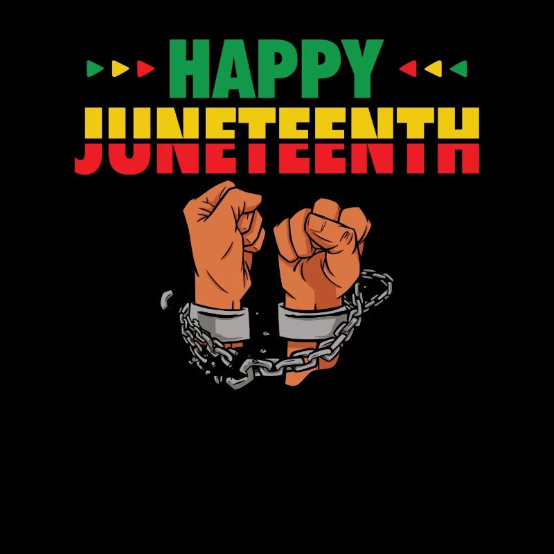 Happy Juneteenth Break Shackles Chain