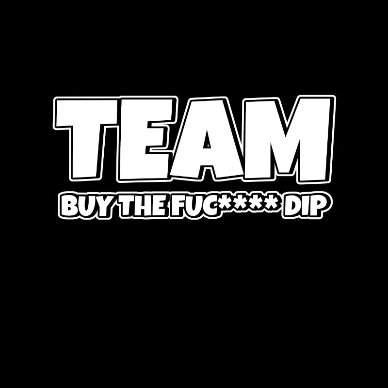 Team BTFD Acheter The Dip Crypto Stonk Meme Funny
