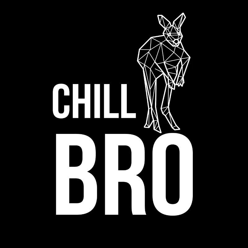 Kangaroo Chill Bro Australia Marsupials Funny