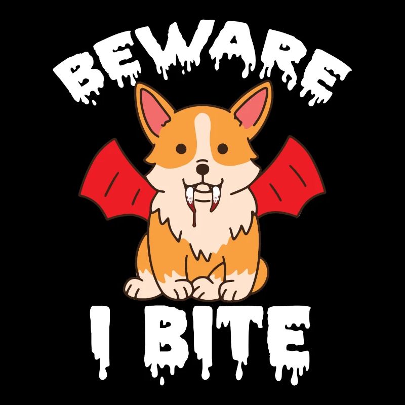 Halloween Corgi Vampire Costume Bites Fangs