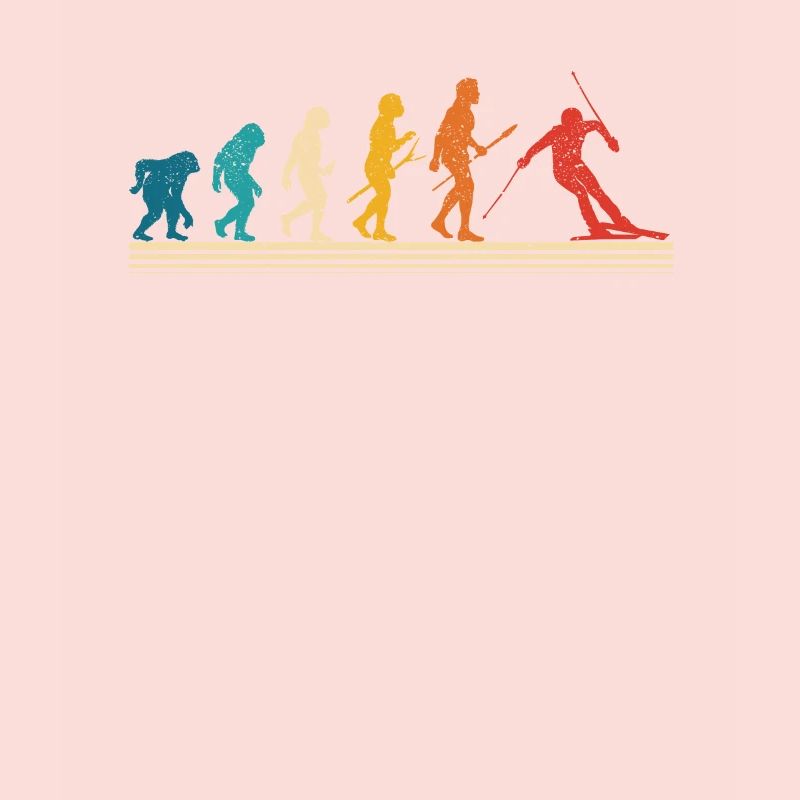 Skiing Human evolution Funny skis