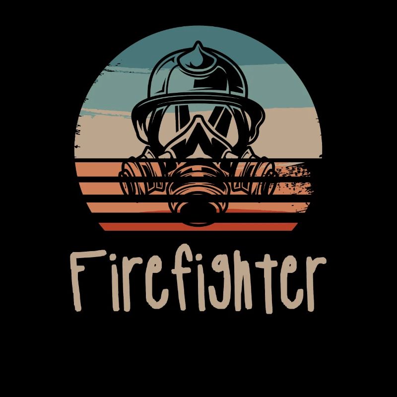 Rétro Vintage Classic Firefighter Firefighting