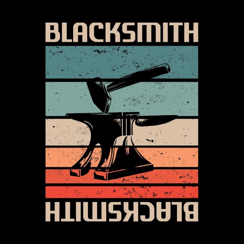 Retro Vintage Classic Blacksmith Blacksmithing