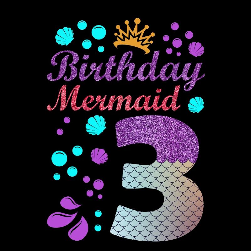 Birthday Mermaid 3 Shell Summer Vibe 3