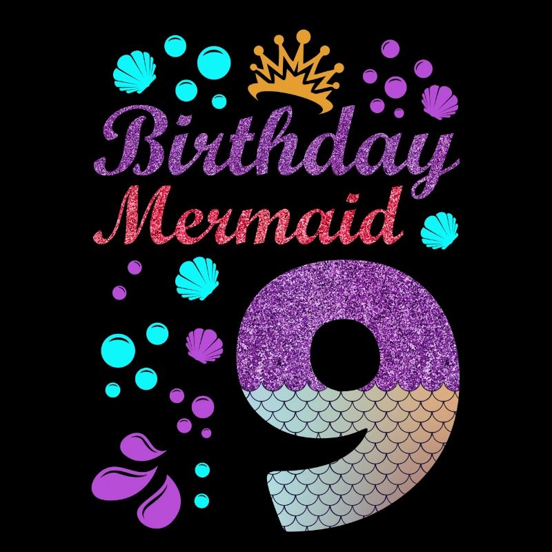 Birthday Mermaid 9 Shell Summer Vibe 9