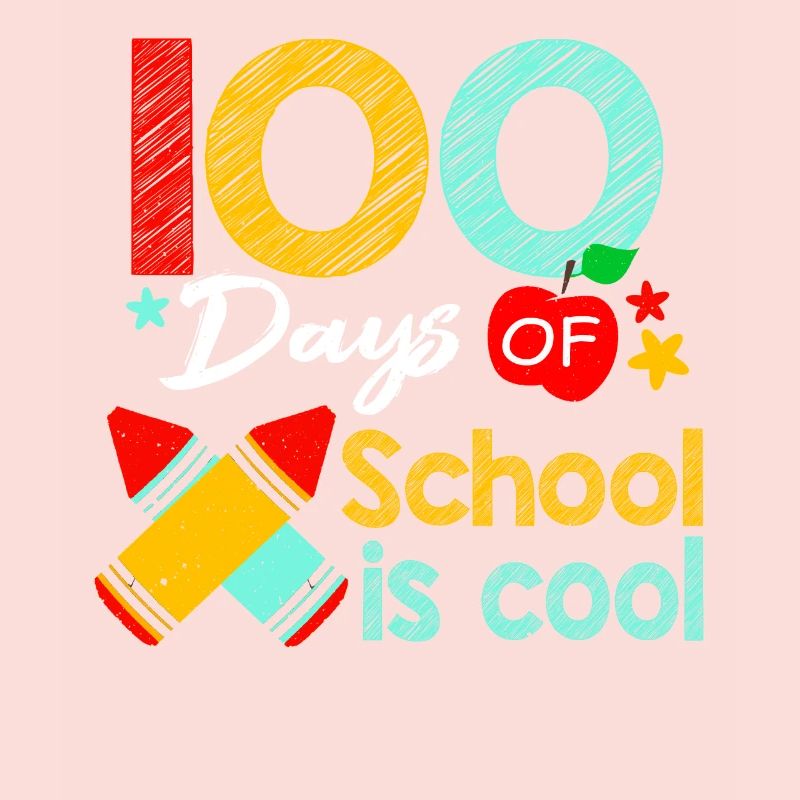 Enseignant Couleur Élève 100e Jour 100 Jours D’École