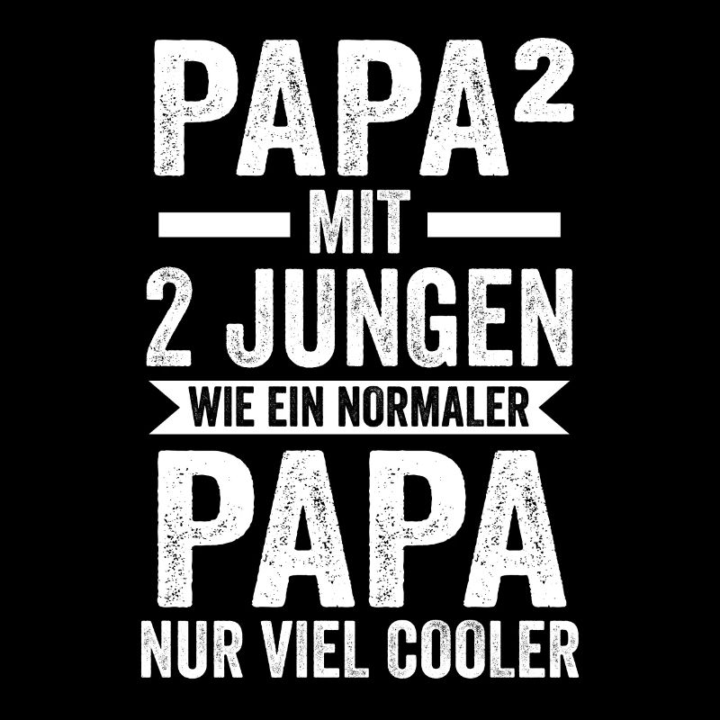 Papa 2 Söhne Vater Geschenk