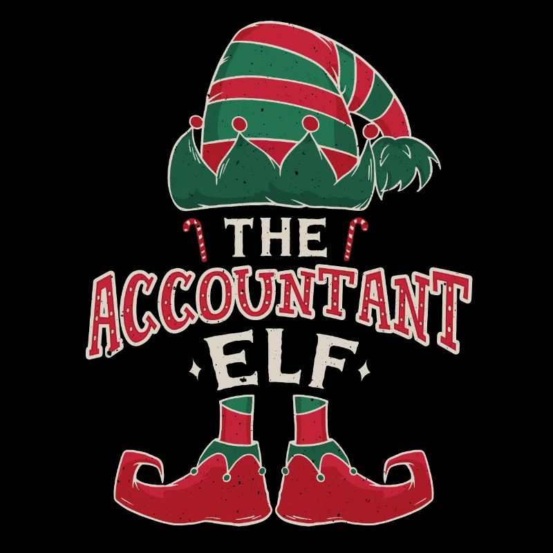 Elf Comptable Décembre Amour Elfe Noël