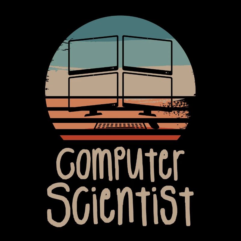 Retro Vintage Computer Scientist Information