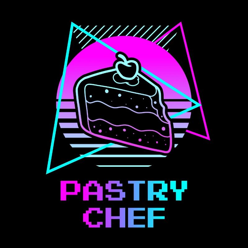 Retro Pastry Chef Pastries