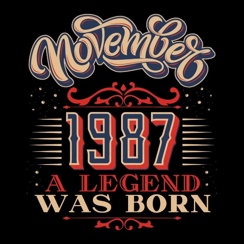 1987, Geburtstag, November 1987, 11.1987, 11-1987