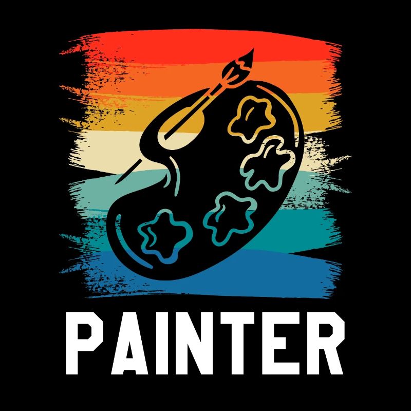 Retro Vintage Painter Paint Painting