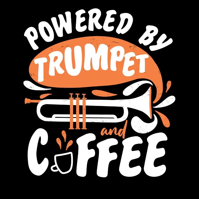 Trumpet Player Coffee Powered By