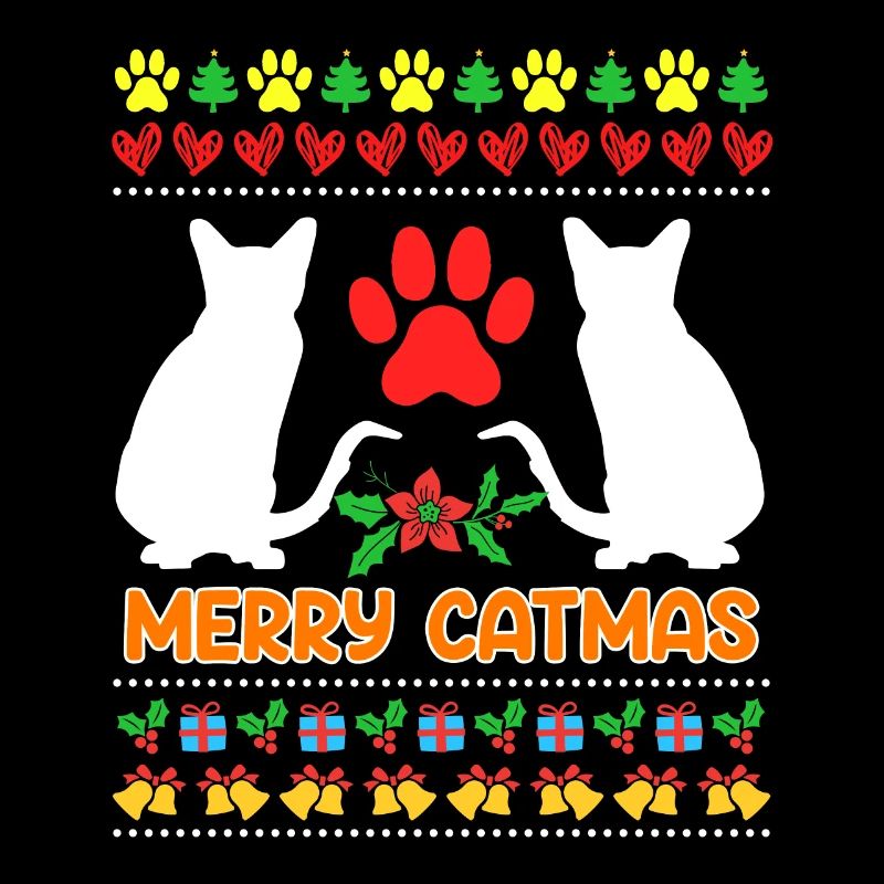 Chats de Noël moches