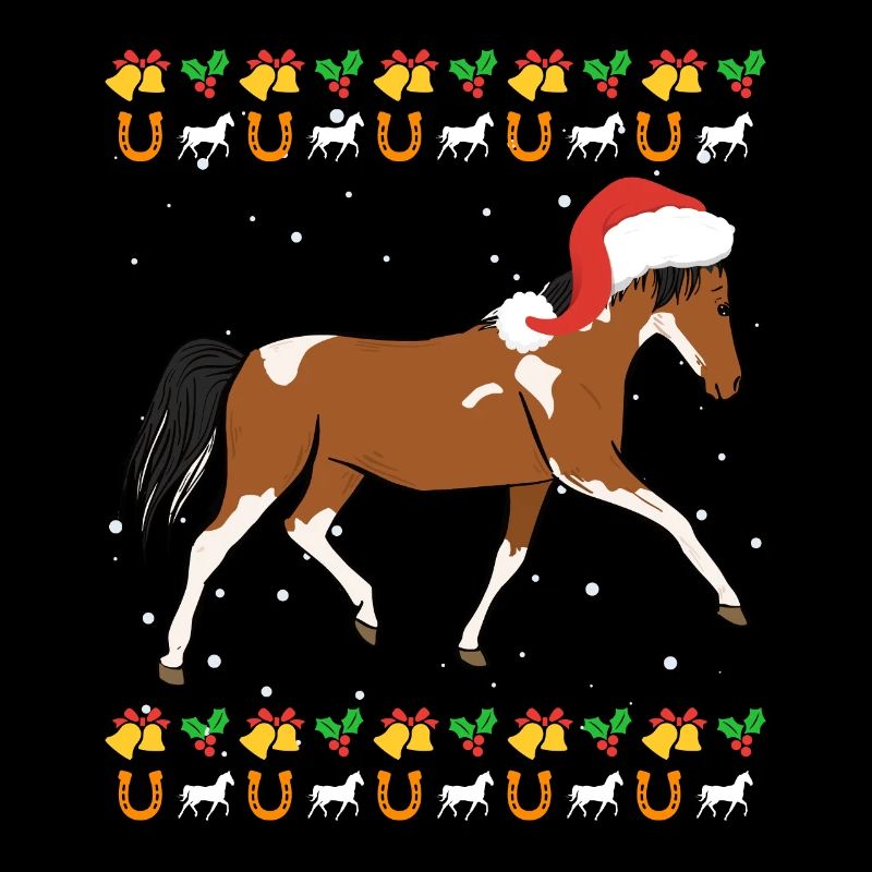 Cavalier de cheval de Noël moche