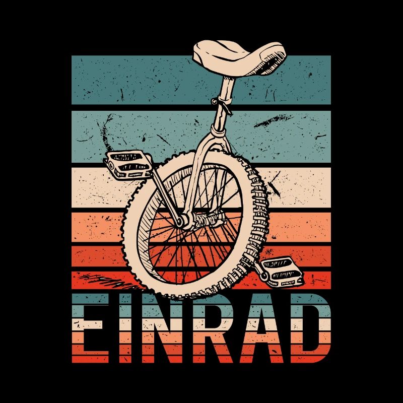 Einrad Retro Einradfahrer Einradfahrerin
