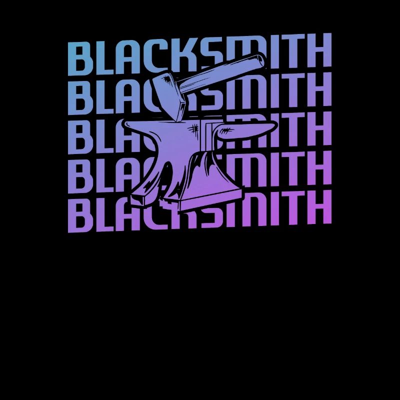Retro Vintage Classic Blacksmith Blacksmithing