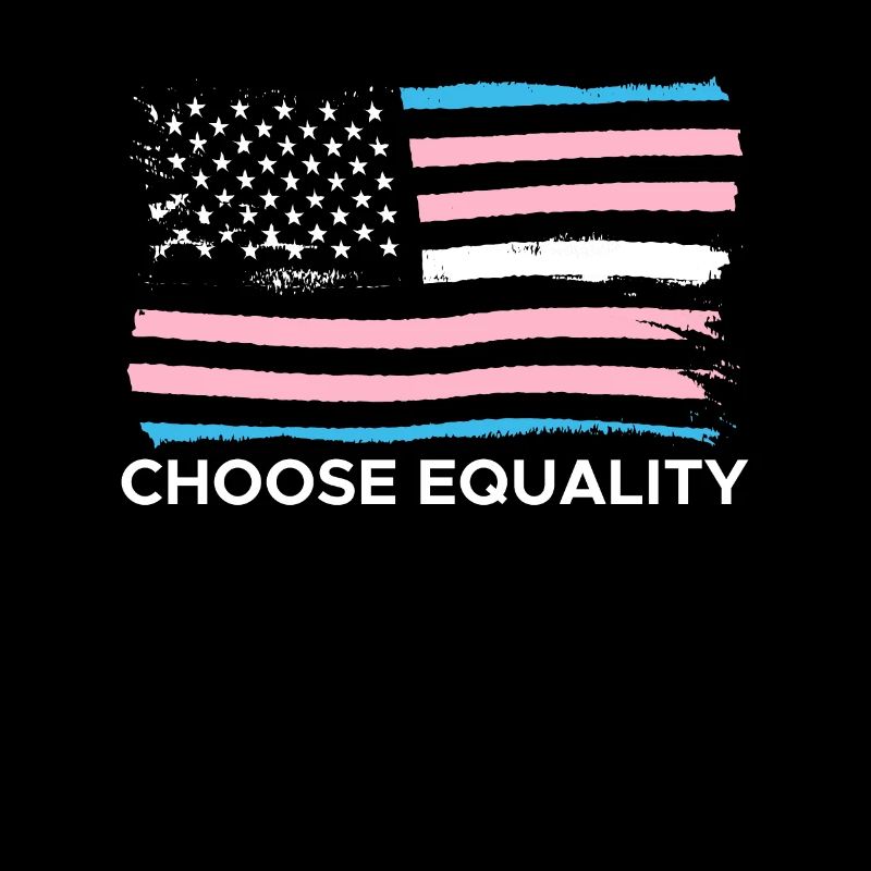 Drapeau des États-Unis Huma Trans LGBT Choose Equality