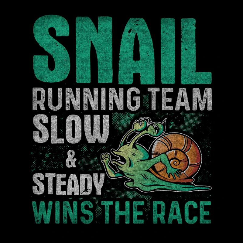 Équipe de course d’escargot Drôle de coureur d’escargot