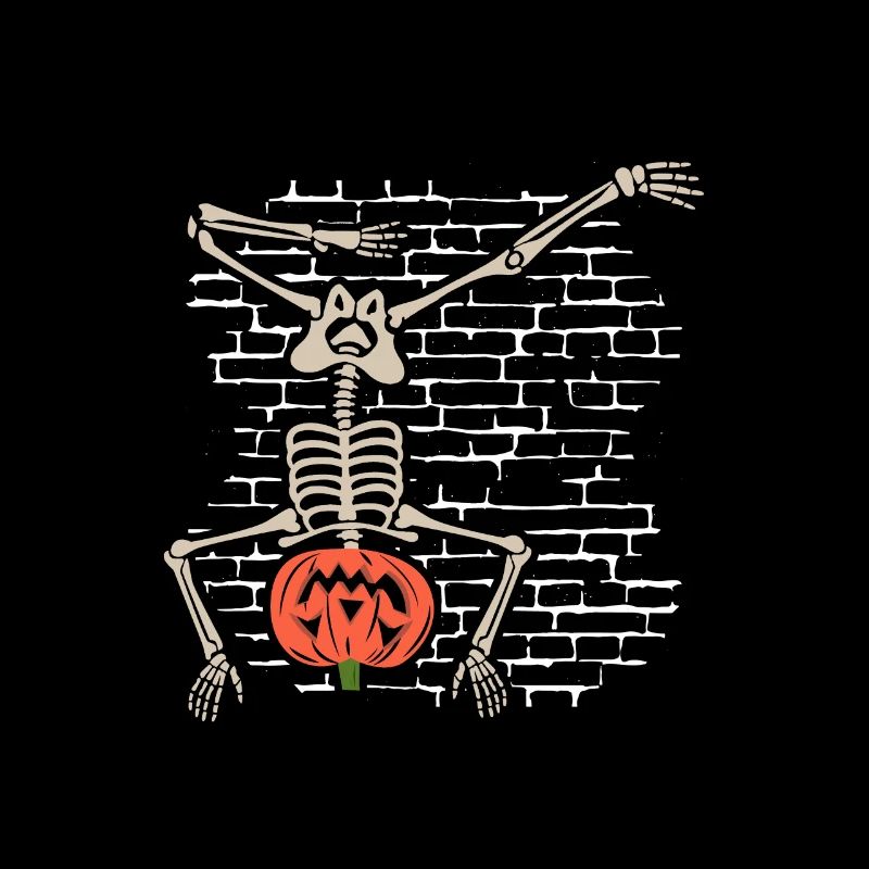 Breakdance Skeleton Pumpkin - Breakdancer Hip Hop
