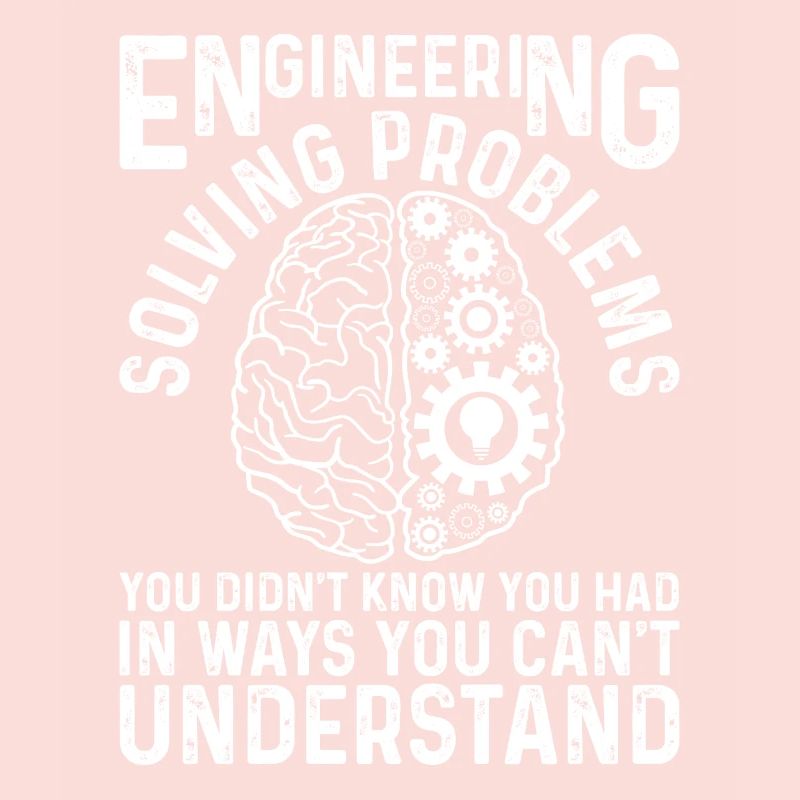 Engineer Saying Engineering Gear Brain Technician