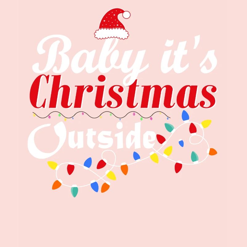 Bébé, c’est Noël à l’extérieur du