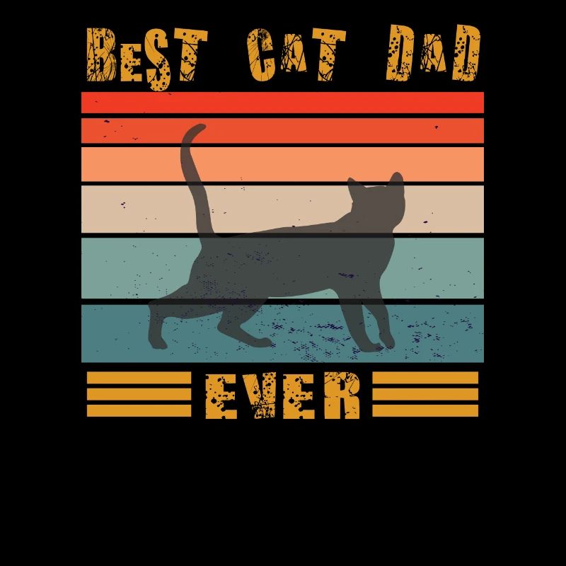 Conception de papa chat pour les amoureux des chats