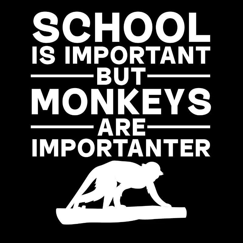 Singe - L’école est importante mais les singes sont importants