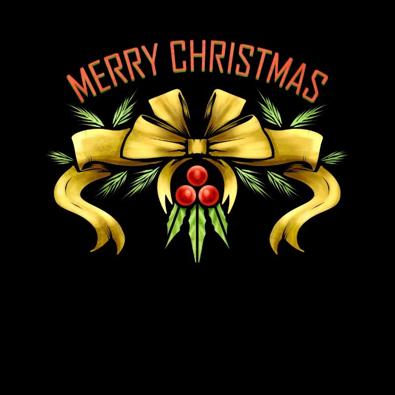 Gui ruban Joyeux Noël