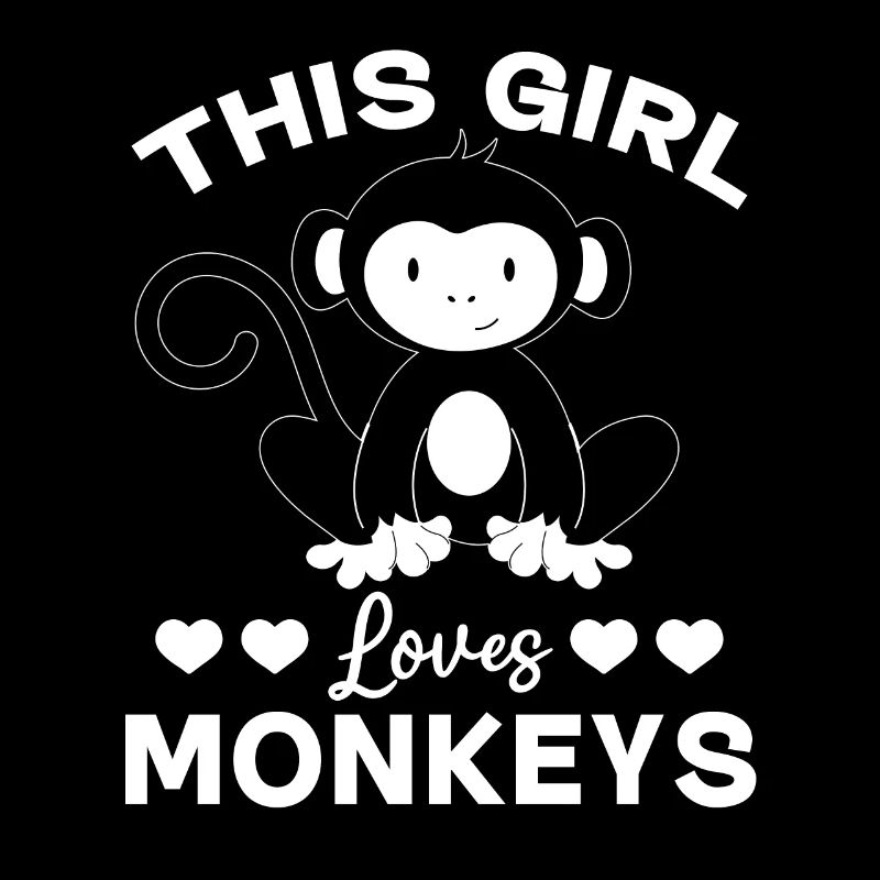 Orangutan Monkey Lover - Cette fille aime les singes