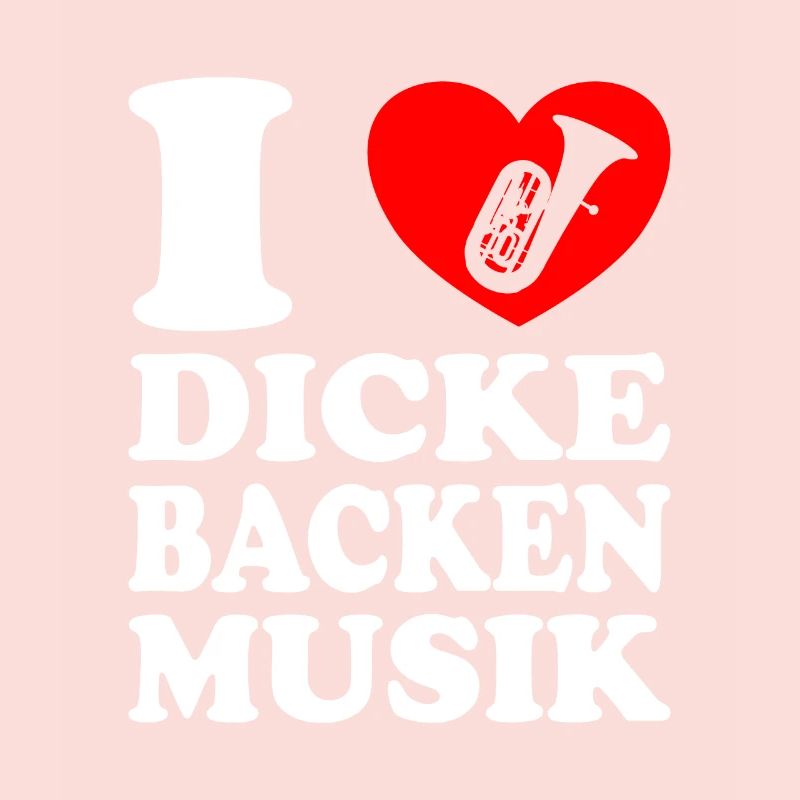 Blasmusik Dicke Backen Musik mit Tuba