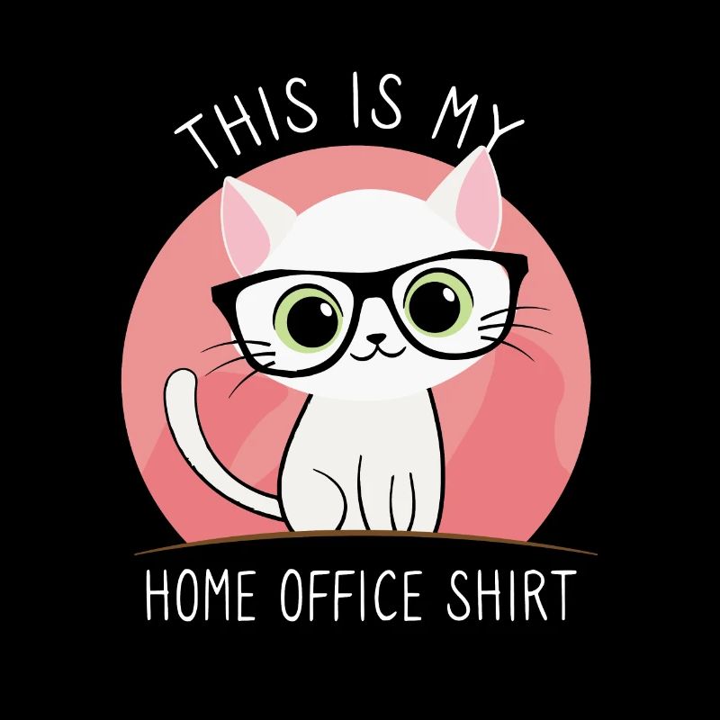Ceci est mon chat de bureau à domicile