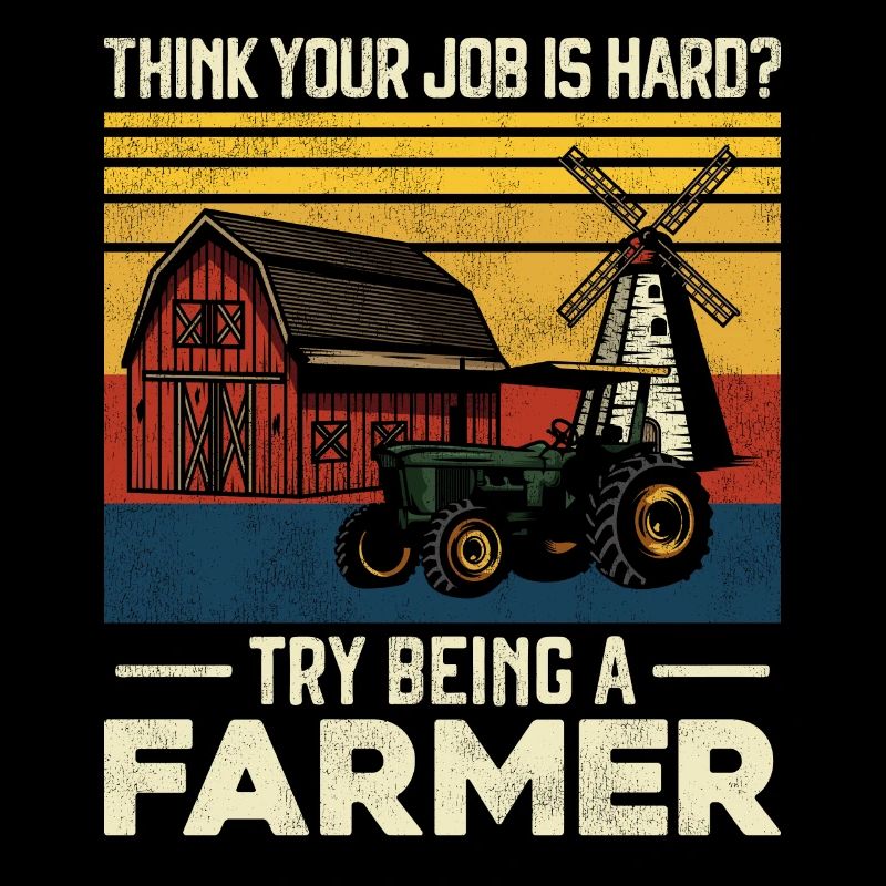 Farming Farmer Vintage Tractor