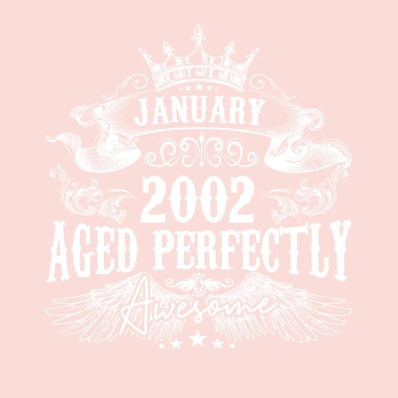 2002| Januar 2002 Geburtstag Perfekt gealtert