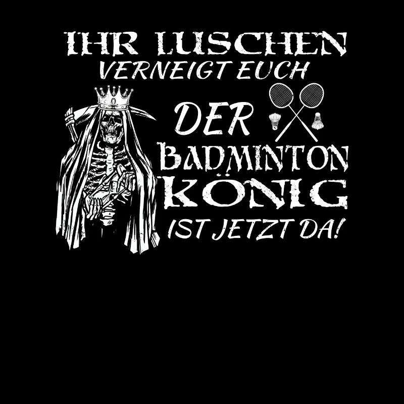 Badminton Spieler Geschenkidee Design