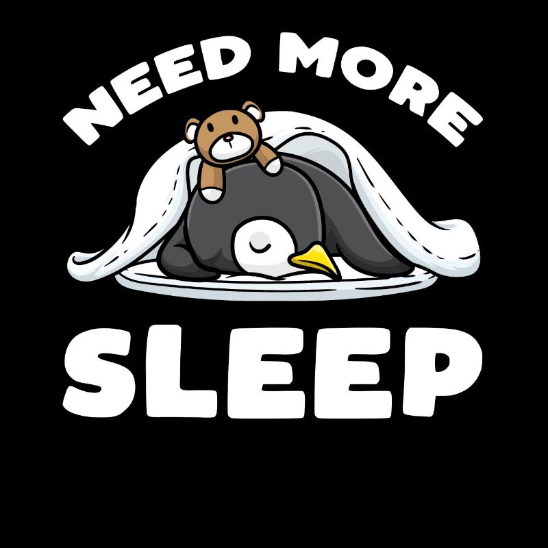 Need more sleep Sleeping Penguin Plush Toy
