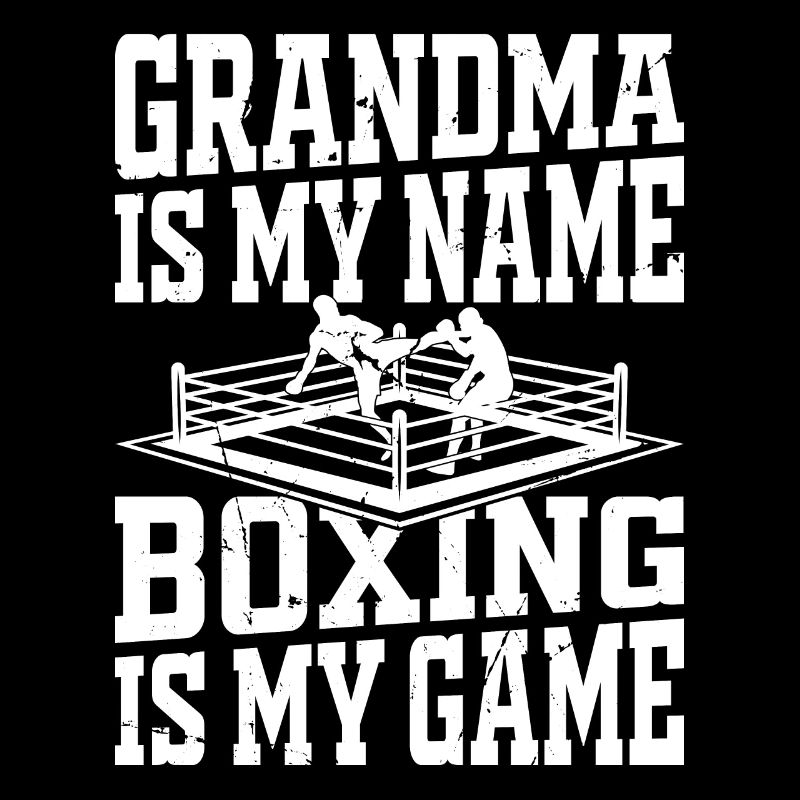 Boxer grand-mère est mon nom La boxe est mon jeu - Boxi