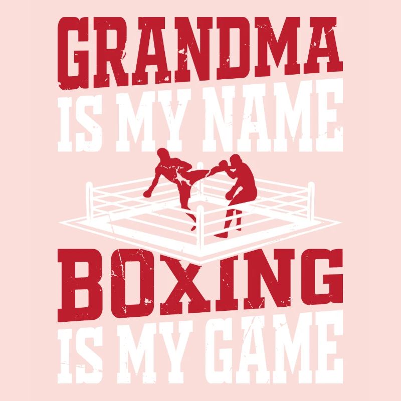 Boxer grand-mère est mon nom La boxe est mon jeu - Boxi