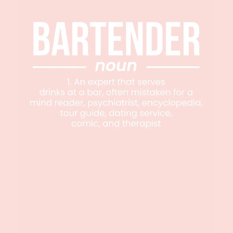 Bartender Definition Shirt Geschenk