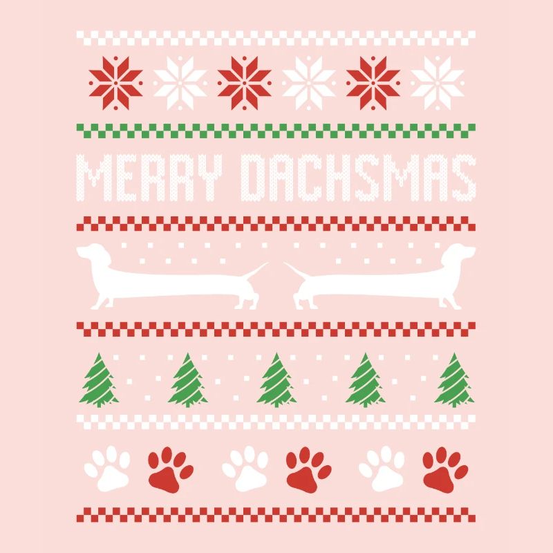 Dackel Wurst Hund Hässlicher Weihnachtspullover