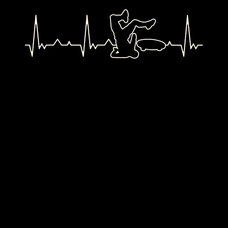 Crash de skateboard. Corazón. Amor. Ekg.
