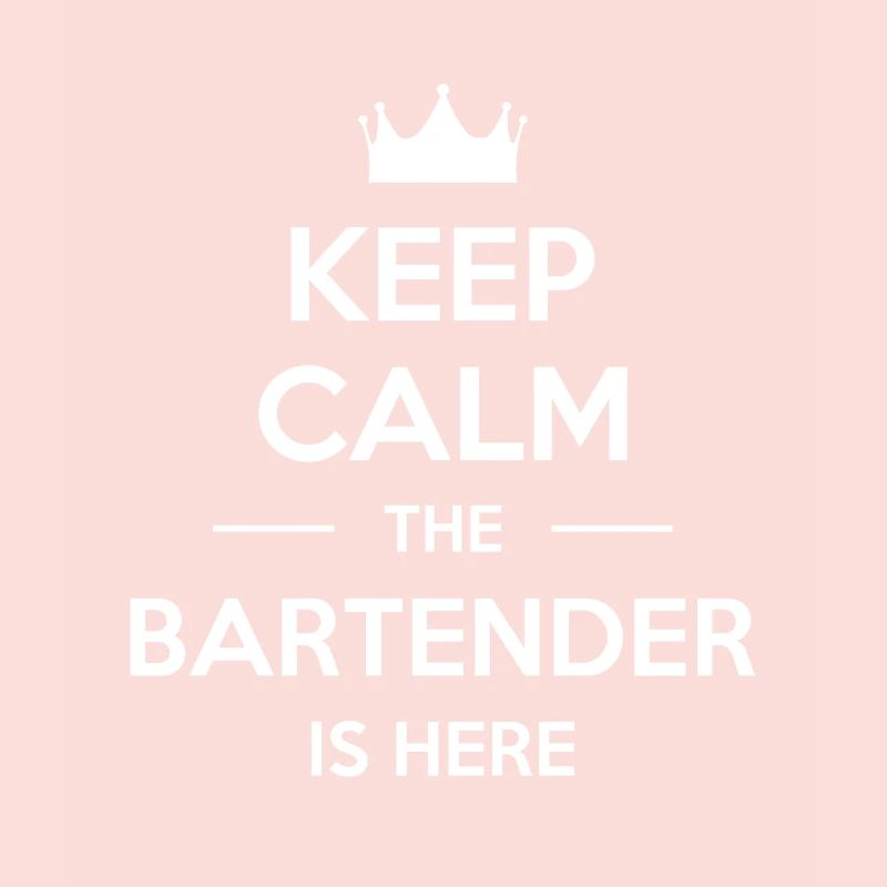 Keep Calm The Bartender Is Here Shirt Geschenk