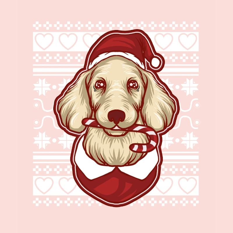 Pull de Noël moche Tshirt Chien de Noël